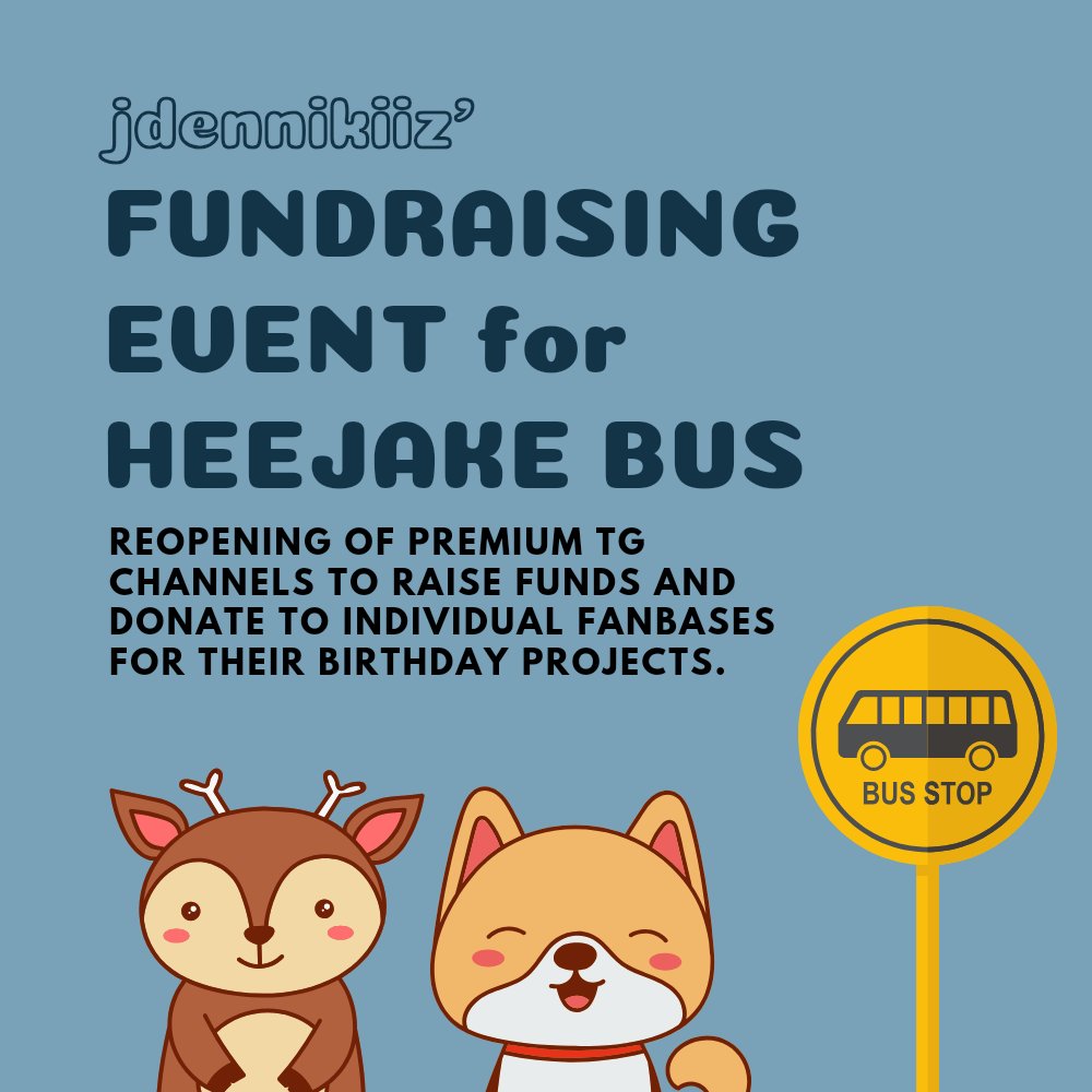 GOOD DAY HEEJAKEVILLE

I've decided to reopen my premium channels to raise funds for HEEJAKE BUSES 😁‼️

pls check thread.