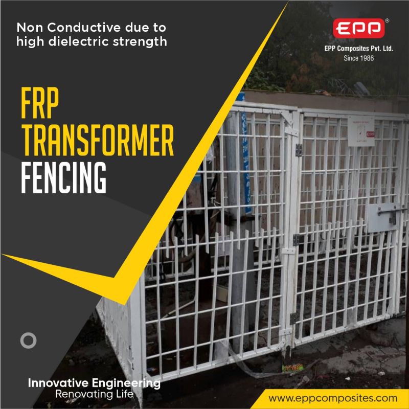 eppcomposites's tweet photo. FRP Transformer Fencing

#frp #fencing #exportersindia #transformer  #frpproducts #frpmanufacturer 
#electricalindustry #discom #Oilandgasrefineries #powerplants #railways #buildingandconstruction https://t.co/DqxyO9WPKV