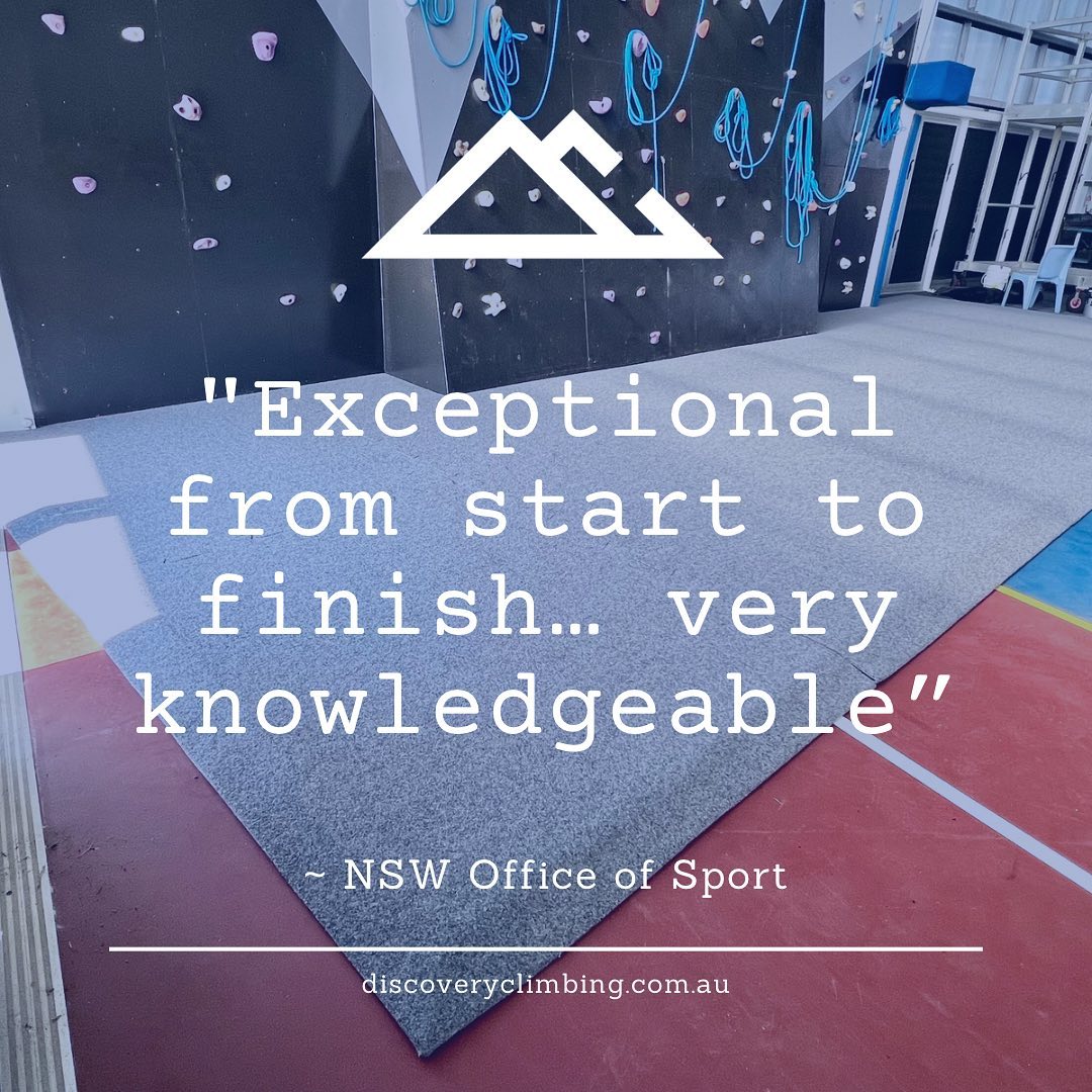 DiscoveryClimb1's tweet photo. Thrilled to receive this fantastic review from officeofsportnsw about our safety matting installation for their rock climbing wall! 

🧗‍♂️ “Matty and the guys from discovery where exceptional from start to finish. Very knowledgeable and quick to respond to questions. The end pro https://t.co/RDCmDricOo