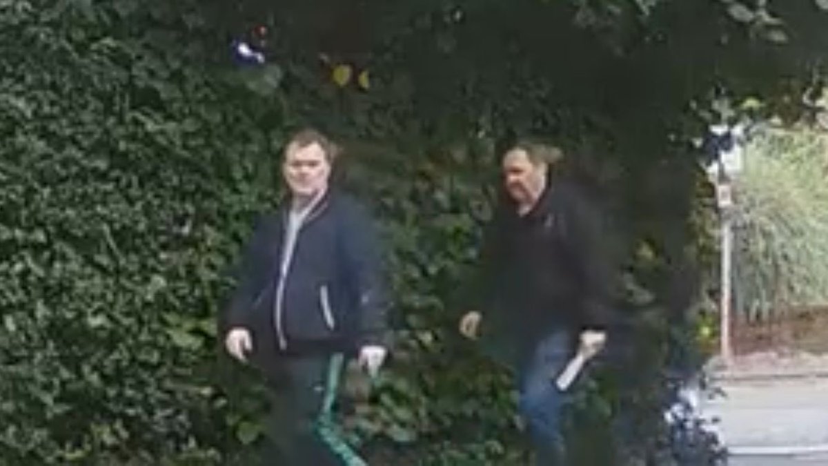 People in the Surbiton area  please be aware of these 2 individuals, they broke into our flat last Saturday with crowbars, smashing through 2 locked doors. Luckily it seems they were not interested in nature books, badger skulls and deer antlers so not much was taken! (1/2)