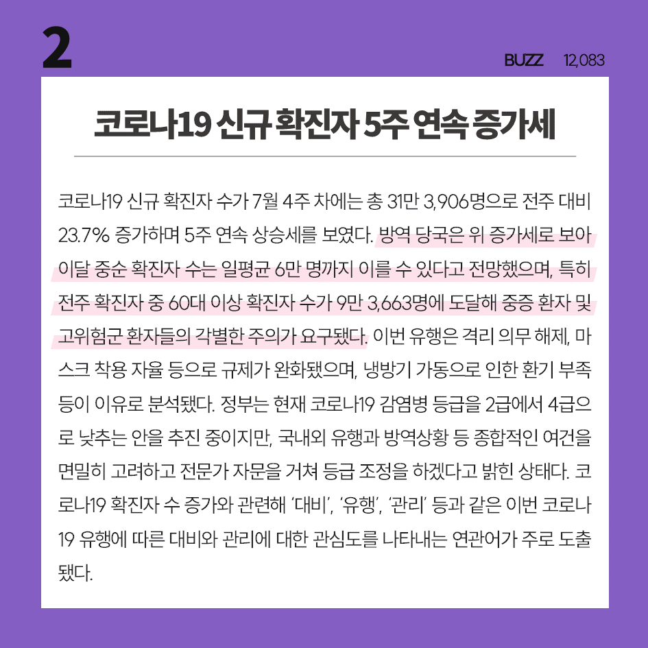 [2023 8월 1주] 빅데이터로 보는 주간이슈 TOP10             
타파크로스가 분석한 주간이슈 TOP10입니다                 
3위부터 10위까지의 내용은 홈페이지에서 확인할 수 있습니다📟
tapacross.co.kr 
#주간이슈TOP10 #타파크로스 #빅데이터 #잼버리 #서현역흉기난동 #김은경 #초전도체