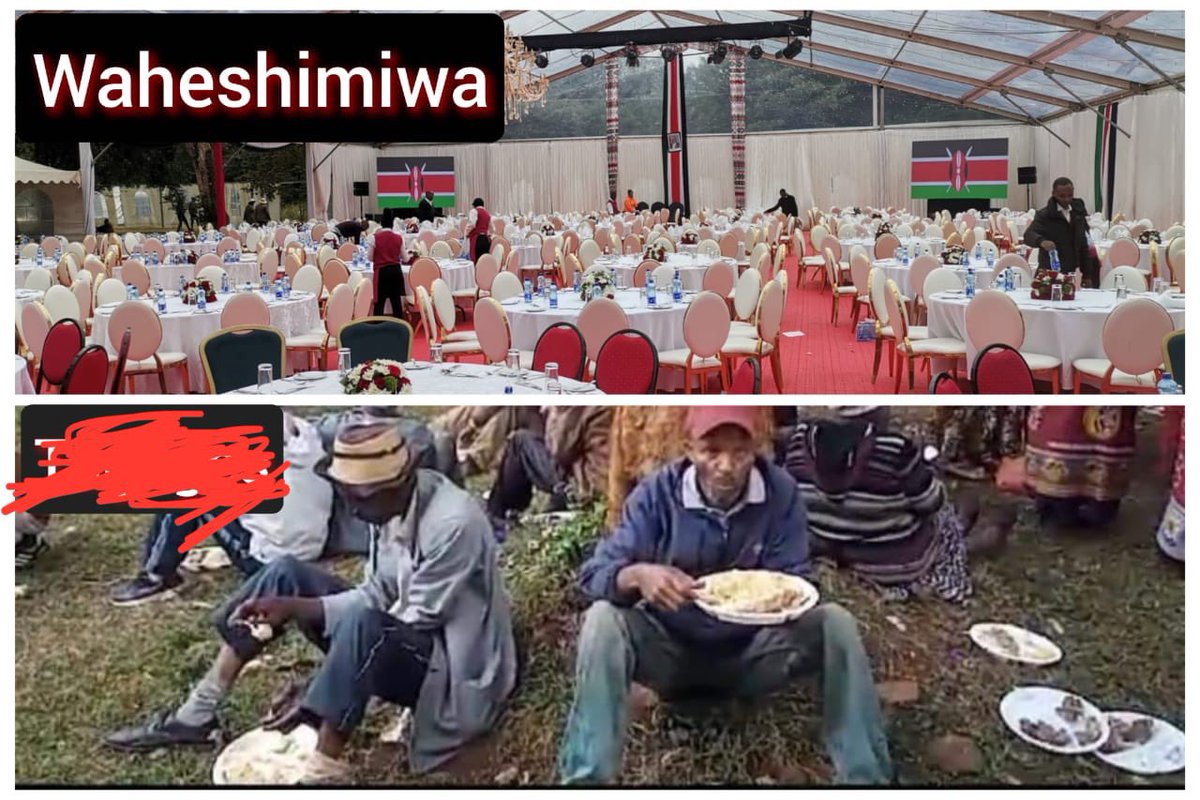 I went to Sagana State lodge several times during the previous administration. Never for a single day did I see two food serving points, one meant for waheshimiwas and another one for the rest of wananchi. Everyone was treated the same and their dignity respected, including some