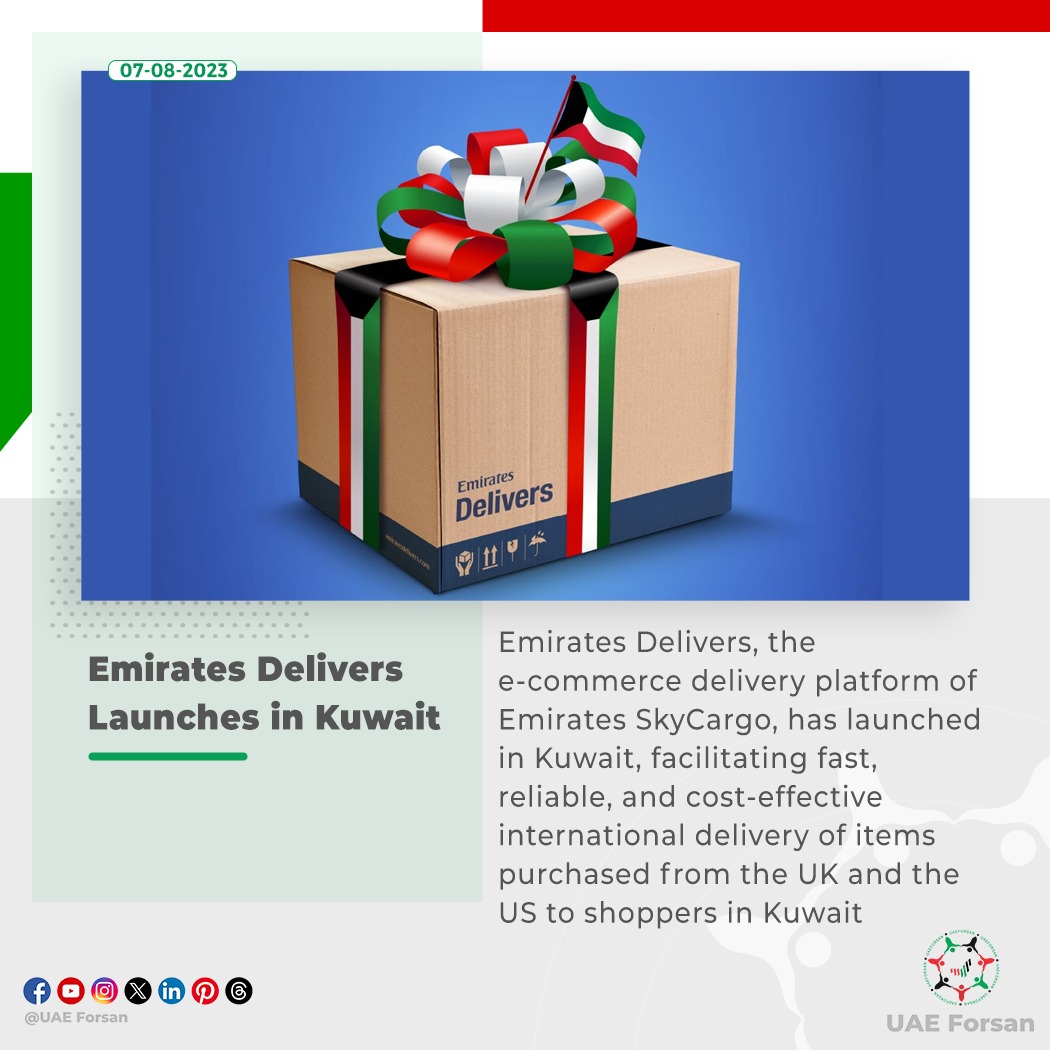 UAE_Forsan's tweet photo. Emirates Delivers Launches in Kuwait
#UAE #EmiratesDelivers #Kuwait
@emirates
@UAEEmbassyKW https://t.co/RoEXSTvNmV