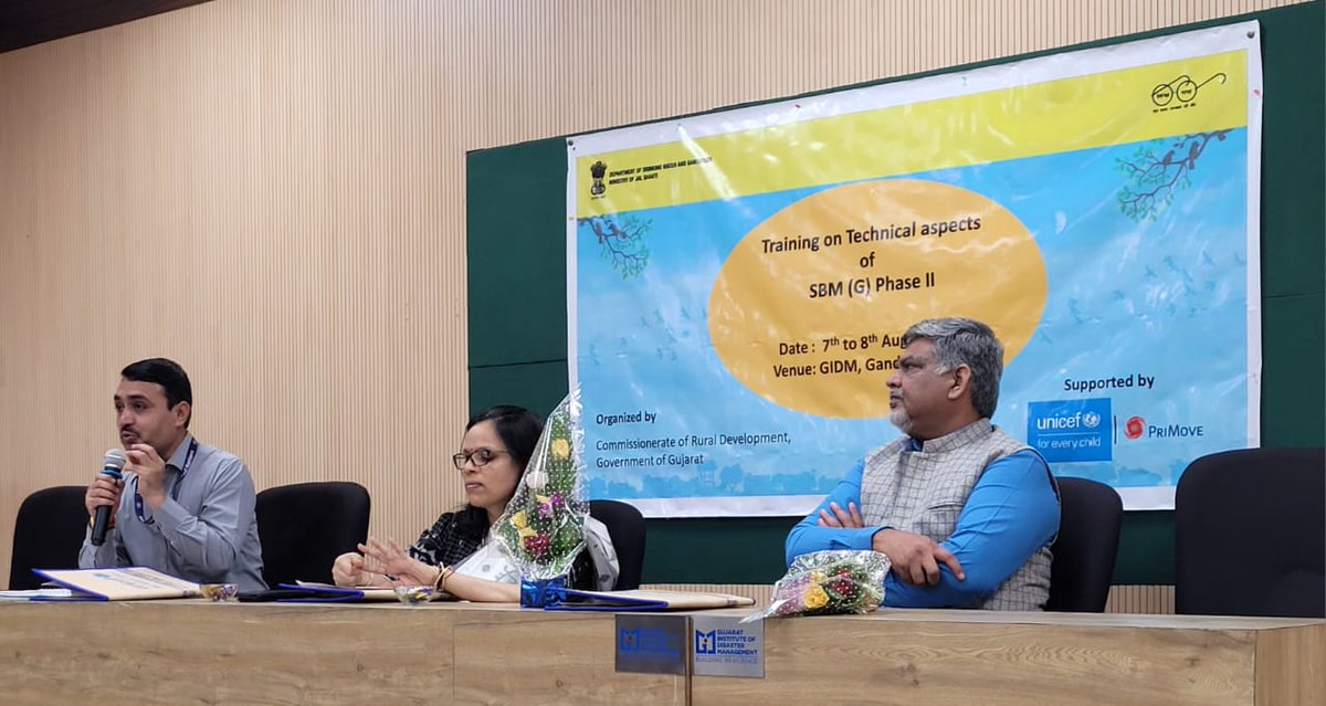 SBMR_Gujarat's tweet photo. Together with @UNICEFIndia, we're training district and block level engineers for cleaner villages, better waste management, and sustainable ODF Plus. #SBMGPhaseII #SustainableIndia #SwachhGujarat
@CMOGuj
@RaghavjiPatel
@kunvarjihalpati
@AssComSBM
@mahajan_vini
@PriMove_ https://t.co/eorGA5Uo0N
