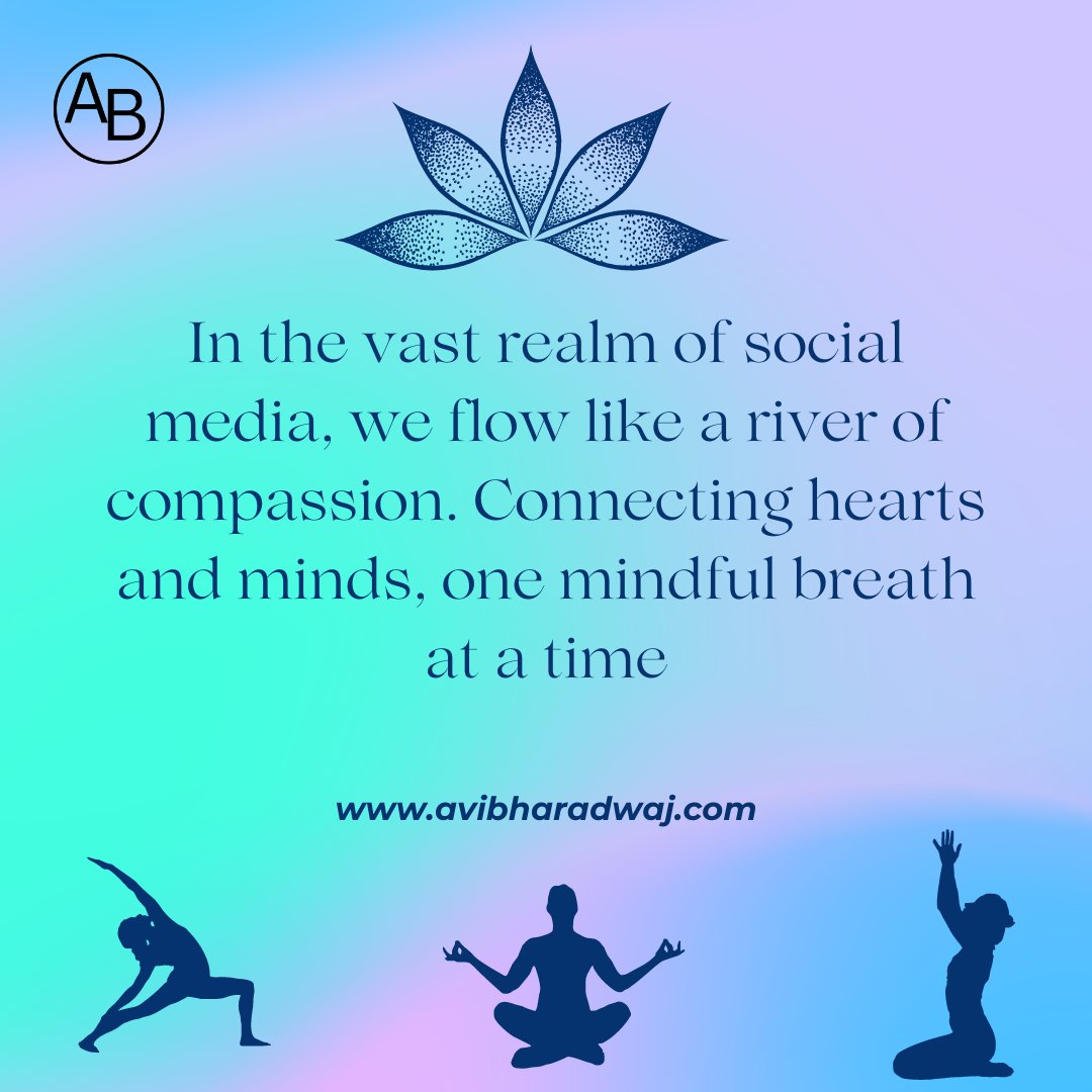 avinash47926538's tweet photo. In the vast kingdom of social media, we unite with seekers like you. Join our mindful community, where every like and comment ripples with compassion and connection. 

#MindfulCommunity #YogaConnections #HeartfeltEngagement
#yoga #yogacoach https://t.co/hrVizoG7RK
