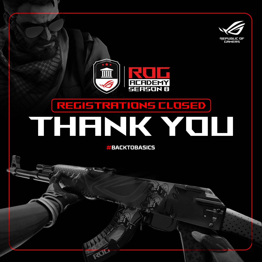 ASUS_ROG_IN's tweet photo. We're absolutely pumped to witness the incredible talent and dedication among all the participants. Season 8 tryouts kick off today, and we're sending our best wishes to all the applicants.
#ROG #ROGIndia #ROGAcademy #CSGO #CounterStrike #MakingOfMasters #BackToBasics https://t.co/xPlSKNhKUW