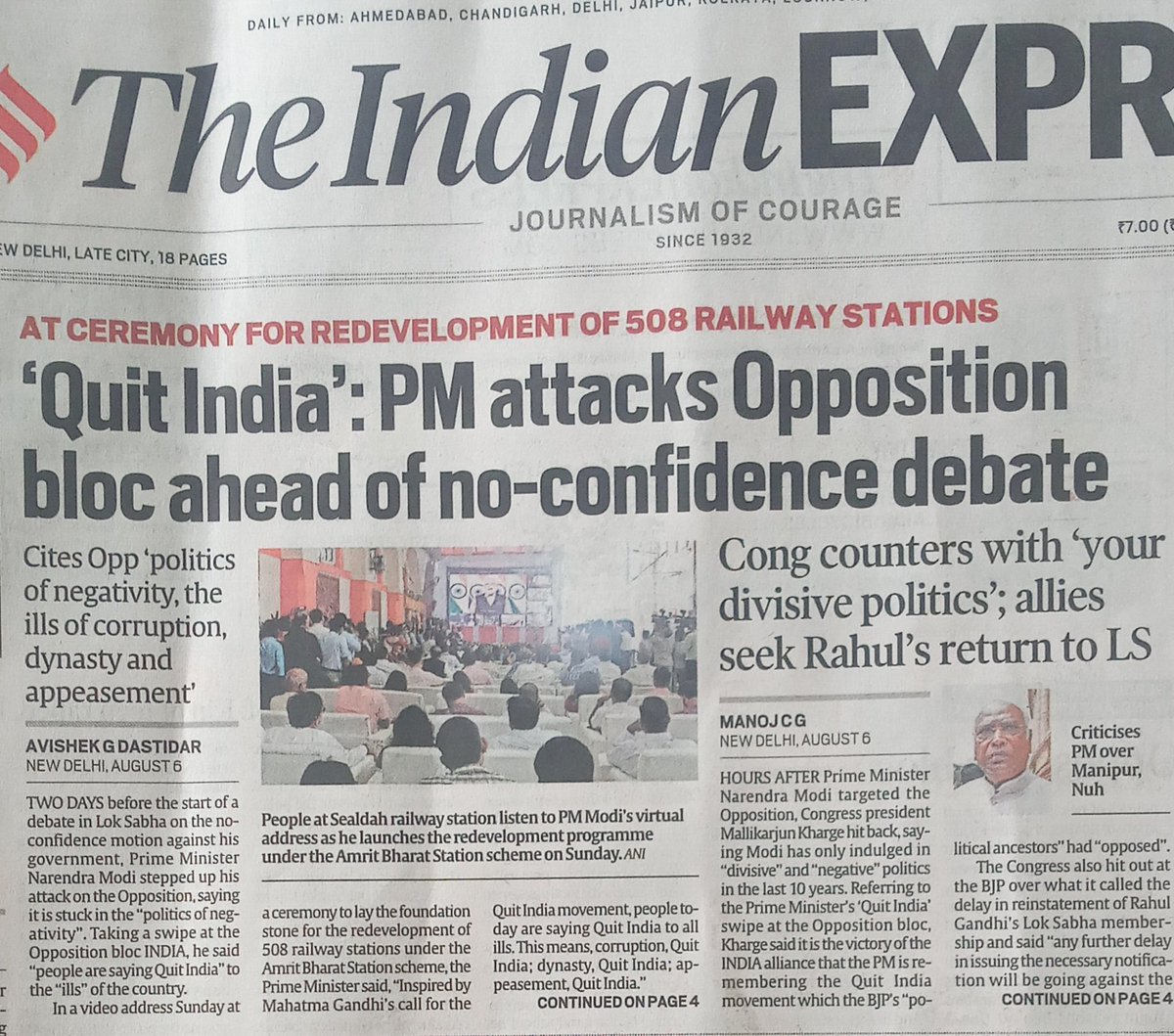 PraveenDavar's tweet photo. Dear @PMOIndia , people are so fed up with your  false propaganda, uncivilized utterances, unprecedented corruption, rising prices n disparities, failures in foreign n domestic policies     that battlle cry for 2024 will be #QUITMODI .
 @kharge @RahulGandhi https://t.co/499AF7mNbj