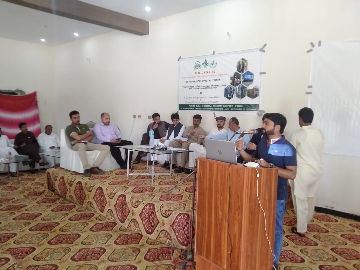 PRMSC_Official's tweet photo. A public hearing is an official meeting conducted by Punjab Rural Municipal Services Company and the Environmental Protection Department (EPD) to gather input, opinions, and feedback from the public. The public hearing is held in Tehsil Ahmadpur Sial.
#PRMSC #ahmadpursial https://t.co/pNdBPpYXEG