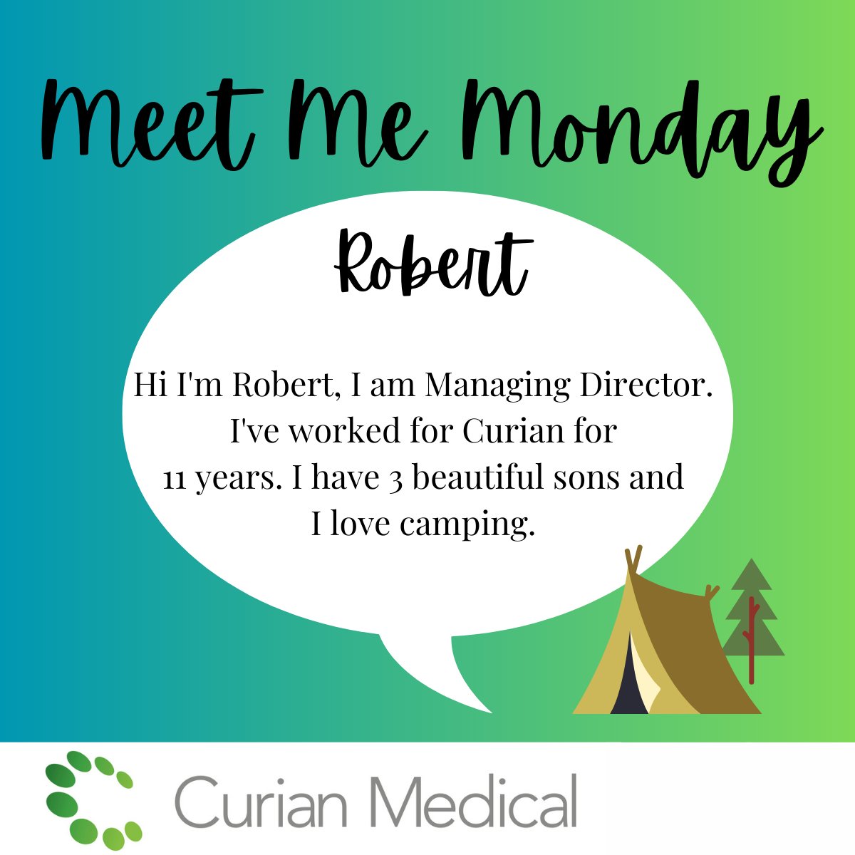 CurianMedical's tweet photo. Say Hello to our Managing Director Robert #MeetMeMonday https://t.co/cx3M5Dd7eb