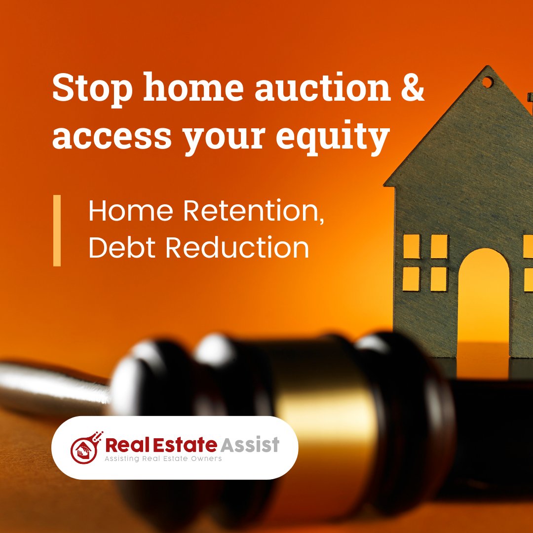 real_assist's tweet photo. Protect your home from auction 🛡️ Access your equity to prevent foreclosure and reduce debt. Don't let fear control your life. It's time for a chance to enjoy the good things again. https://t.co/hQLCEQKrjK #StopForeclosure #SaveYourHome #RealEstateAssist #ForeclosurePrevention https://t.co/qLnmOciv5a