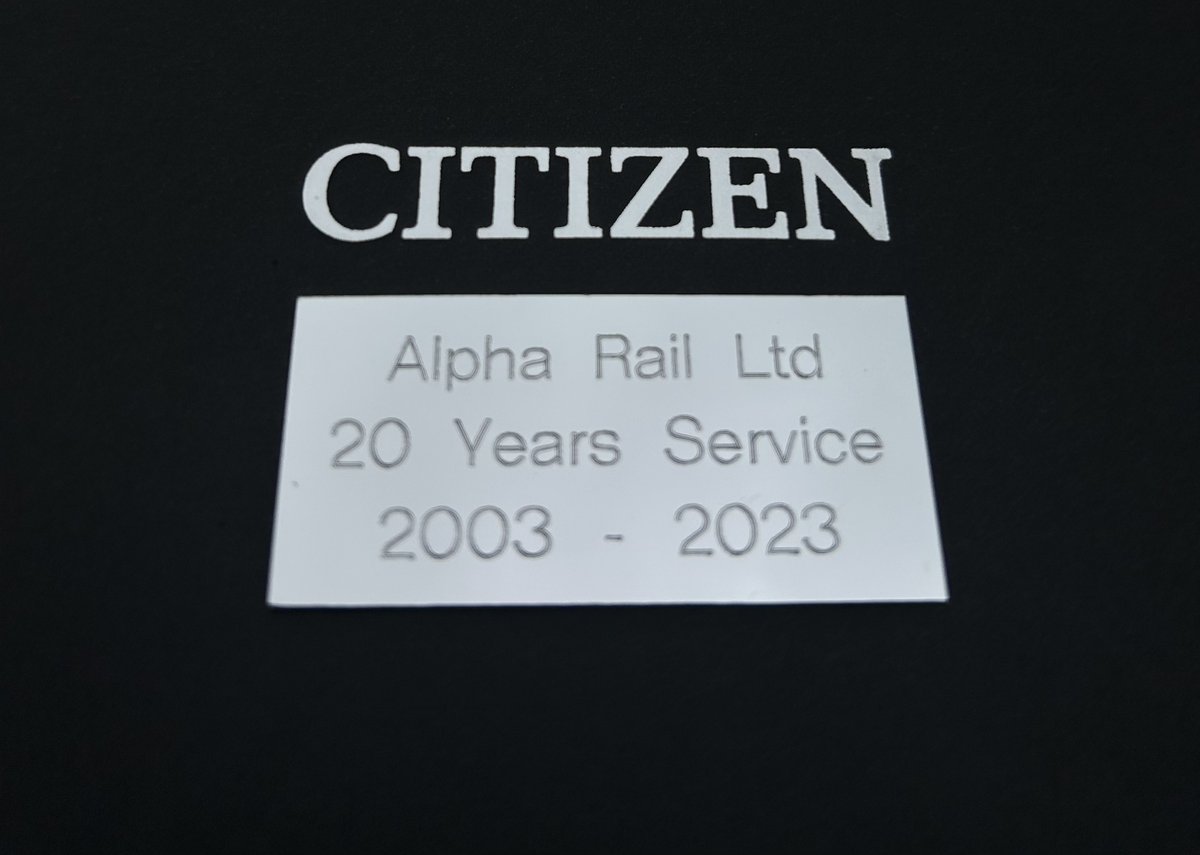 AlphaRailLtd's tweet photo. Our newest addition to the 20-year club! Congratulations Craig Upton! 20 years at Alpha Rail 😀❤️

#20years #AlphaRail https://t.co/vCXcr68I9q