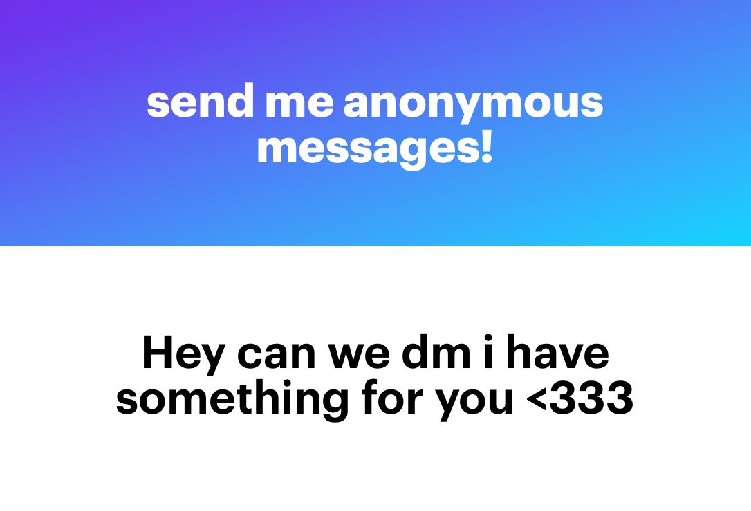 aevsify's tweet image. ?? you can dm me, yes

💭: ngl.link/aethqrr