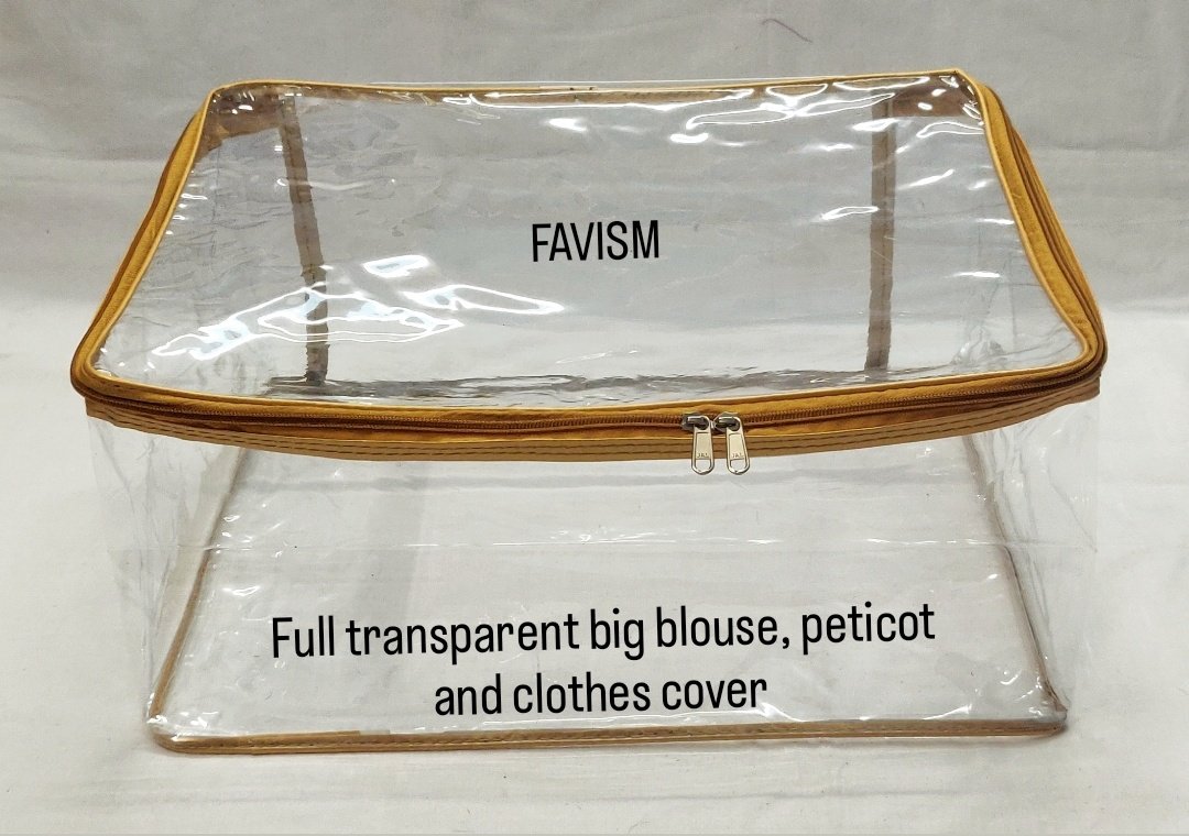 favismindia's tweet photo. Full transparent blouse | peticot & clothes cover bag, best product for keeping your costly clothes in it, made with 30MM thick transparent material and side piping to look more beautiful you can keep 6-8 clothes in it. #blouse #blouses #peticoat #blousedesign #sareeblouse https://t.co/RwAzyDZo74