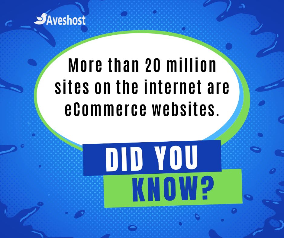 Aveshost's tweet photo. There are over 20 million #eCommerce sites on the #Internet. That's why having your own business online is an absolute must!
#Aveshost got everything you need to create a stunning online store. Get started at  https://t.co/oTEfWTUOPF.

#DidYouKnow #Facts #WebsiteFacts #WordPress https://t.co/oskyifVwkg