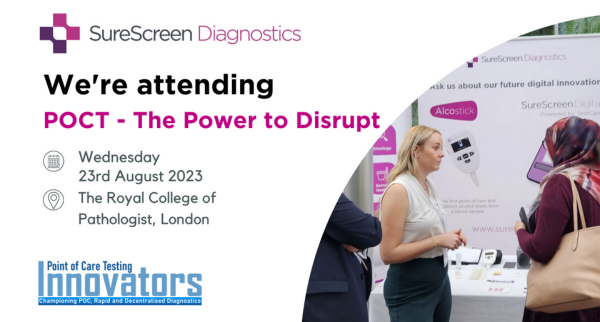 surescreen's tweet photo. We're delighted to be attending POCT Innovators 'The Power to Disrupt' on 23rd August 2023, held at @RCPath.

Join us at the event where the future trends in point of care and rapid diagnostics will be discussed.

Register here: https://t.co/BXBRhvZh0A 

#PointOfCareTesting #POCT https://t.co/kuchB0vtDm