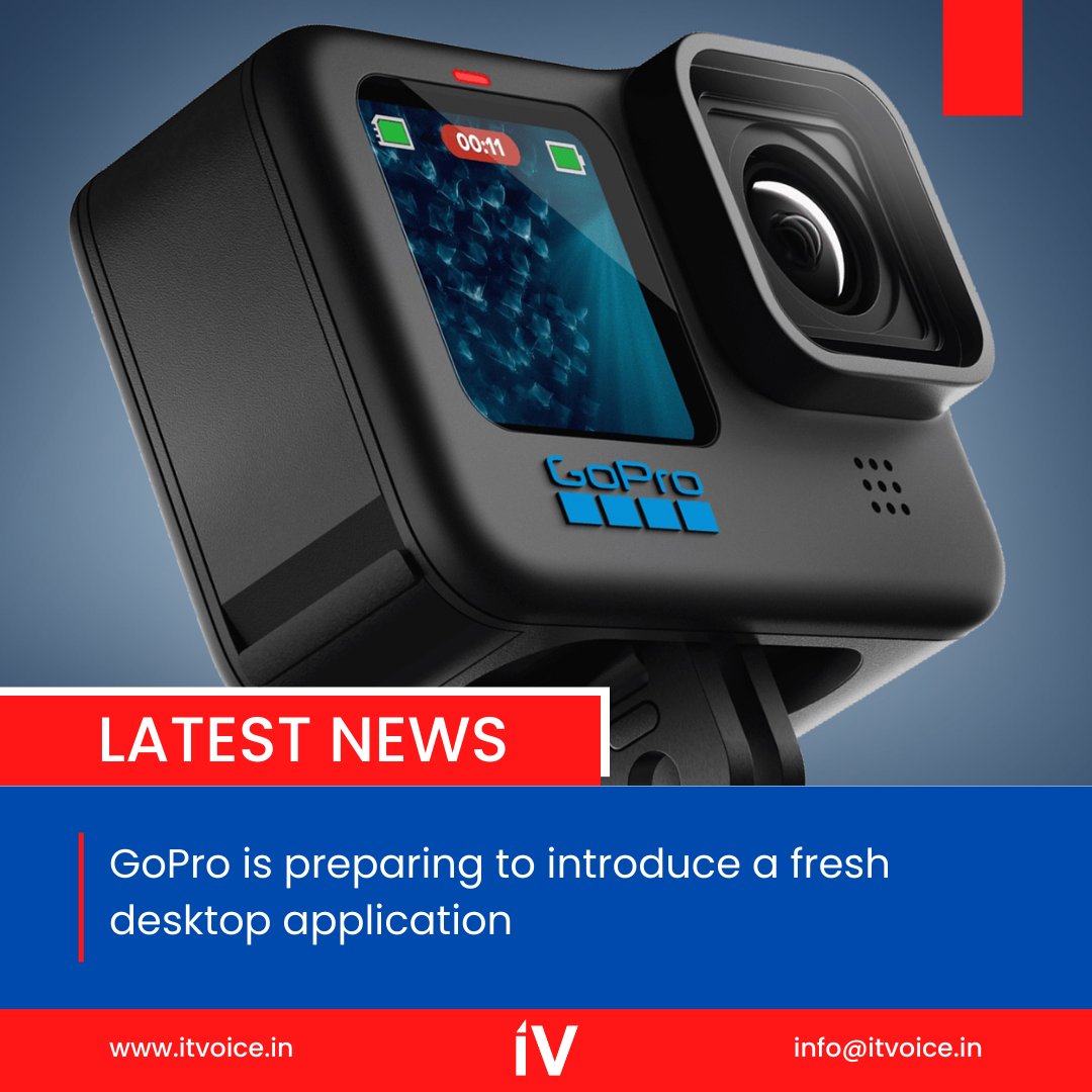 itvoice's tweet image. GoPro, the maker of action cameras, has revealed a new desktop application for its users. 

#GoPro #DesktopApp #ActionCameras #GoProSubscribers #SoftwareUpdate #CloudSync #ThirdPartyCameras #Q2Earnings #TechnologyNews #Innovation #CameraTechnology #Synchronization #RevenueReport