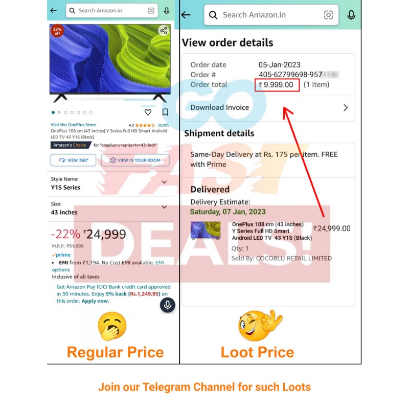 Do you shop online and want big loot deals like this? Then join this Telegram Channel &amp; save BIG!   

I joined this channel during Amazon Prime Day Sale  &amp; Saved a lot. You too can save.

Link to Join ->> beacons.ai/superfastoffers

Or Search Superfast Deals On Telegram.