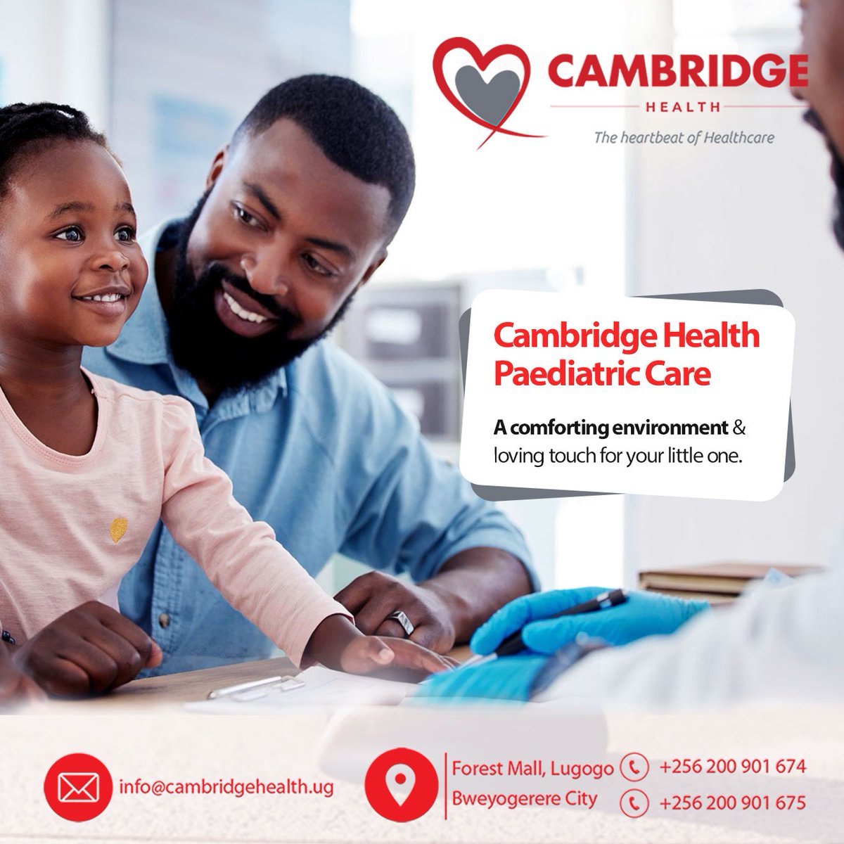 We offer Premium Paediatric Care that is suitable for your little one.

#CambridgeHealth #PaediatricCare #healthcare