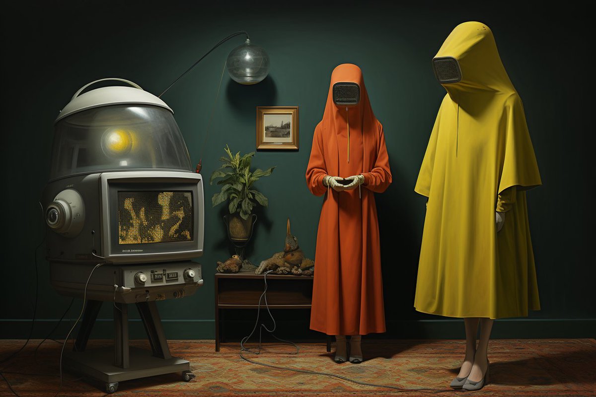 GM broadcasters!
#AIIA #aiart #surrealart #midjourney #tezos #ArtificialIntelligence #NFTs #surrealism #midjourneyV52