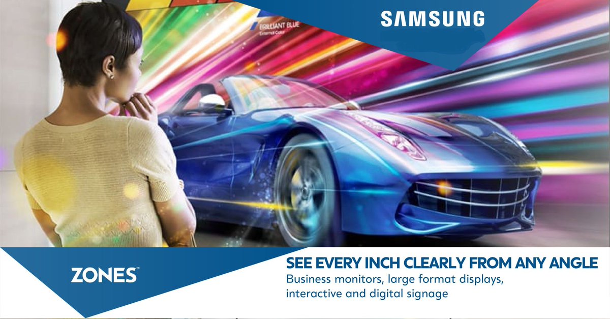 ZonesUkLtd's tweet image. See every inch clearly from any angle with our business monitors, or create smart and seamless customer experiences with our digital displays – turning your content into unprecedented new opportunities.
uk.zones.com/vendors/samsun…

#Samsung #businessmonitors #digitaldisplays