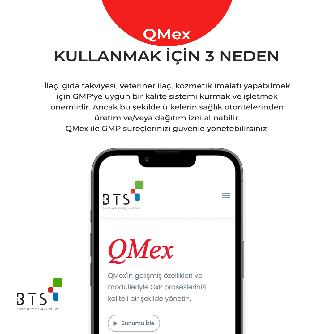 bts_tr's tweet photo. QMex kullanmak için 3 neden…
https://t.co/v14lsKJtub
#BTS #QMex #QMexSaaS #GMP #dijitaldönüşüm #yazılım #dataintegrity #GAMP5 #21CFR11 #BusinessTechnologySolution https://t.co/9RWwBuGSUL