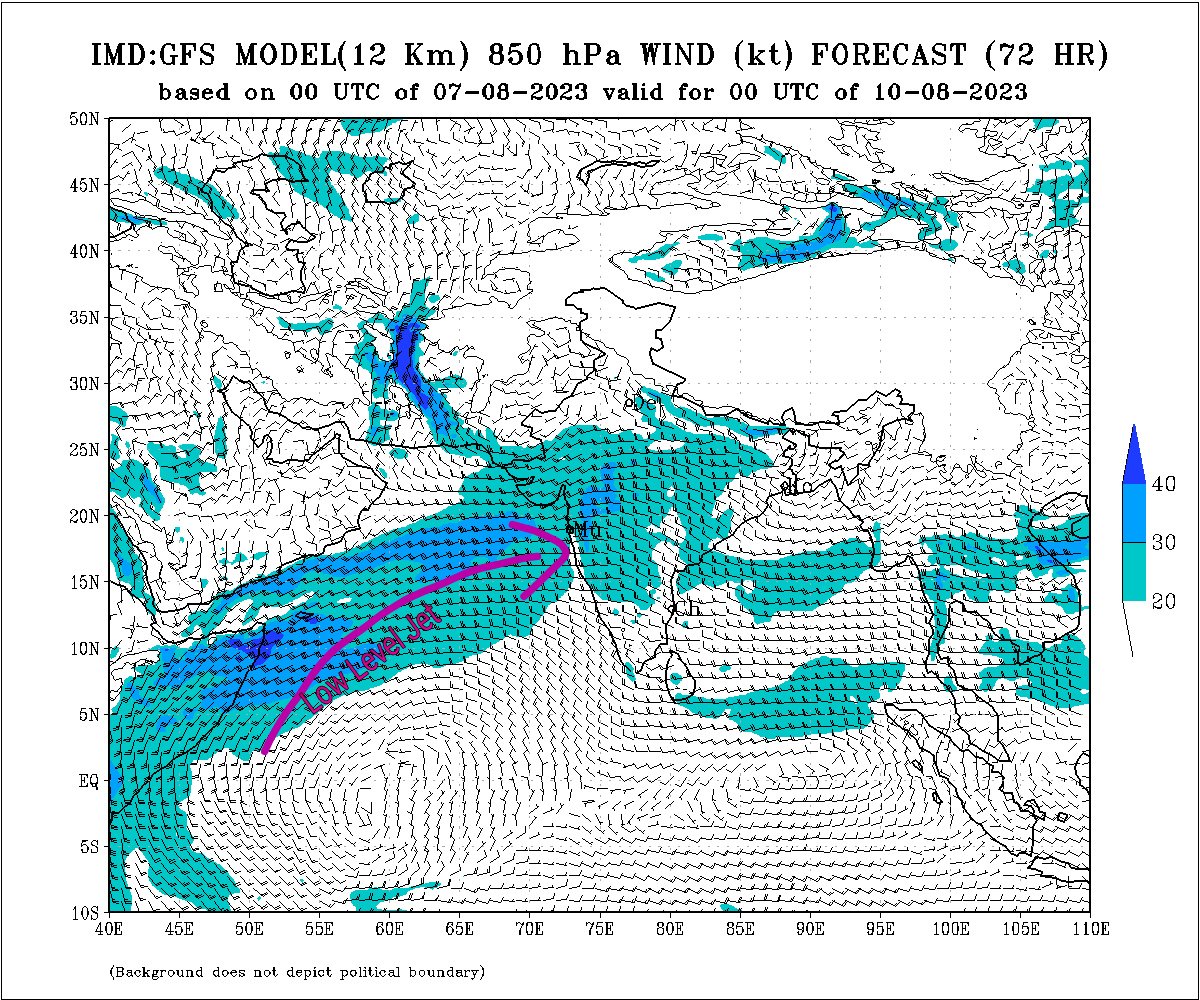 meet_abhijit's tweet photo. (1/2) Only good part is that #LLJ #Somali #JET is going to be strong for entire week in #Maharashtra meaning #westerlies can help to keep #temperature in control with mainly #cloudy #weather &amp; #SahyadriGhat may continue to get passing showers upto 25-50mm which is only best part https://t.co/DIP36yi9zH
