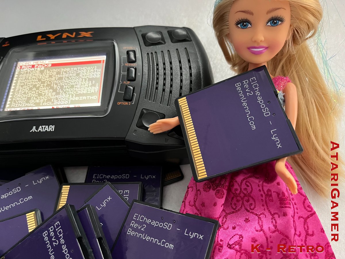 kretro_gaming's tweet photo. The pink sale continues! #ElCheapoSD for #AtariLynx is at an all low price! Grab one and play your favourite #ROMs from a #SDcard ๐น๏ธ
๐ https://t.co/EcVVbxE22L
#RetroGaming #RetroConsoles #VideoGames #RetroMods #HardwareMods #Electronics #HardwareHacking https://t.co/niqlM2llsY