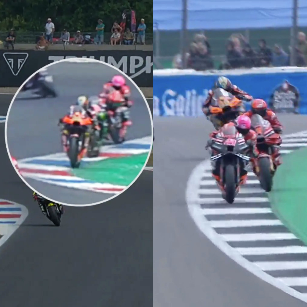🤔
Brad Binder at Assen = Exceeded track limits, demoted 1 position.
Francesco Bagnaia at Silverstone = Did not exceed track limits, position stands.

Discuss...