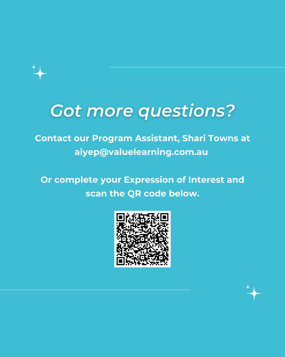 Interested in becoming an AIYEP 2023 host organisation? 🤔 Here are some of our most frequently asked questions answered! 🙌

Submit your organisation’s expression of interest through the link below by 30th September 2023:
➡️ bit.ly/AIYEP-host-int…

<a href="/dfat/">Department of Foreign Affairs and Trade 🇦🇺</a>