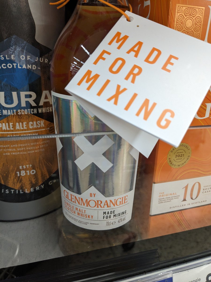Is it me or is this just plain wrong?

"Single malt whisky" and "Mixing"!  What is the world coming to?

I guess it is a way of monetising your QA rejects <a href="/TheGlenmorangie/">Glenmorangie</a> ?