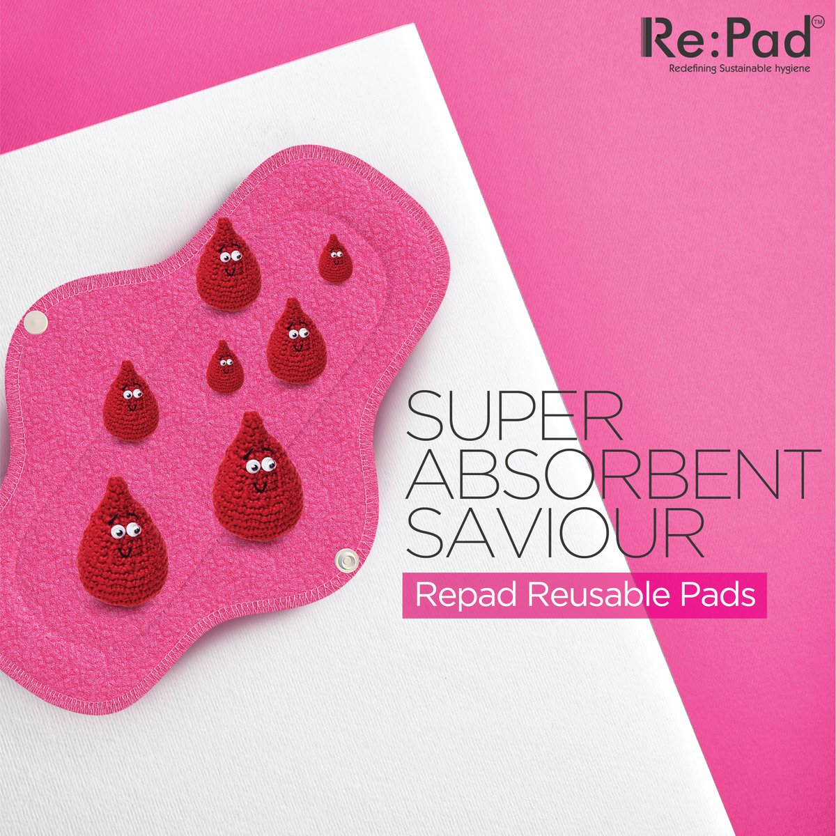 RePad4's tweet photo. Level up your period game with the ultimate saviour. Move away from the chaos &amp; choose RePad
#Repad #resuablepads #ecoperiod #womenhygine #womenshealth #PeriodChallenge #beperiodpostitive #plasticfreeperiods #redefiningsustainablehygiene #Period #periodproblems #ecowarrior https://t.co/QGg7eg1i7q