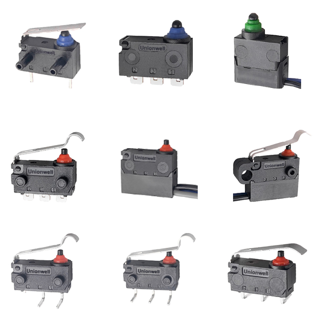 G303 Waterproof Micro Switch is exclusively designed for low current load down to 0.1A and extremely small application space. 
A very mature series certified by tens of thousands of successful application cases in the automotive industry. Instantaneous contact structure.
