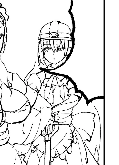 なんか可愛く描けたラフカリン
