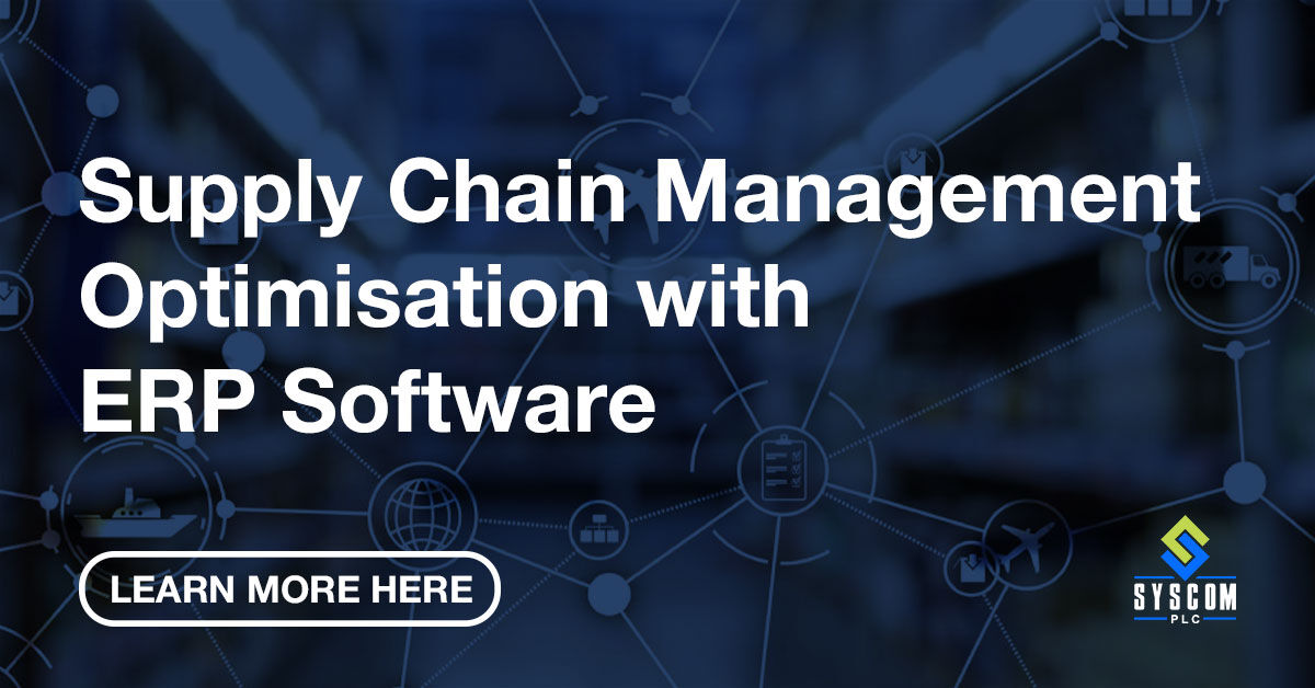 syscomplc's tweet image. Supply chain management directly impacts a business&apos;s overall performance. Discover how ERP software can improve supply chain optimisation.
bit.ly/457uXXY

#supplychain #ERPsoftware #ERPtechnology