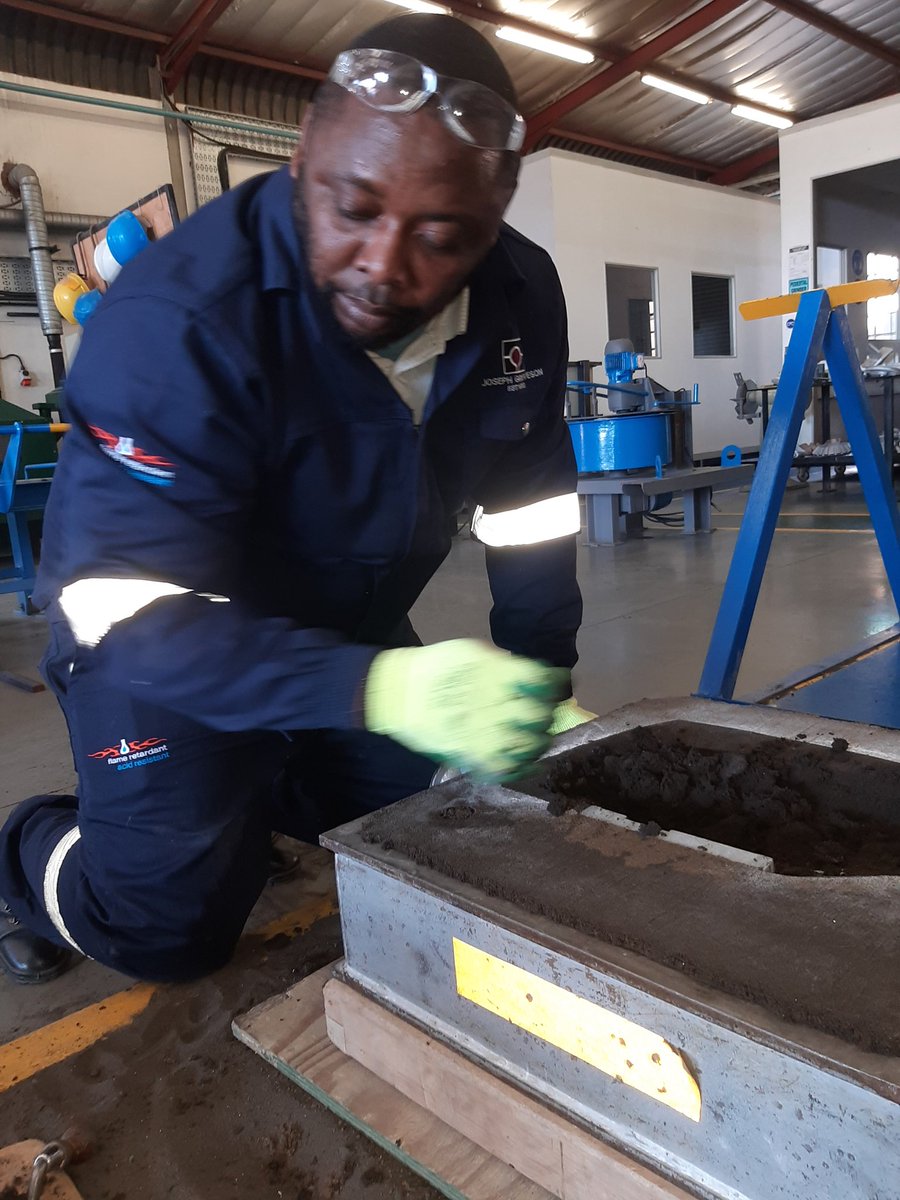 Eric manufacturing a supplementary task towards his Moulder trade test.
#moulder #trades #tradetest #foundries #skills #technicaltraining #gautengfoundrytrainingcentre #kwathema #springs #tvetcollege