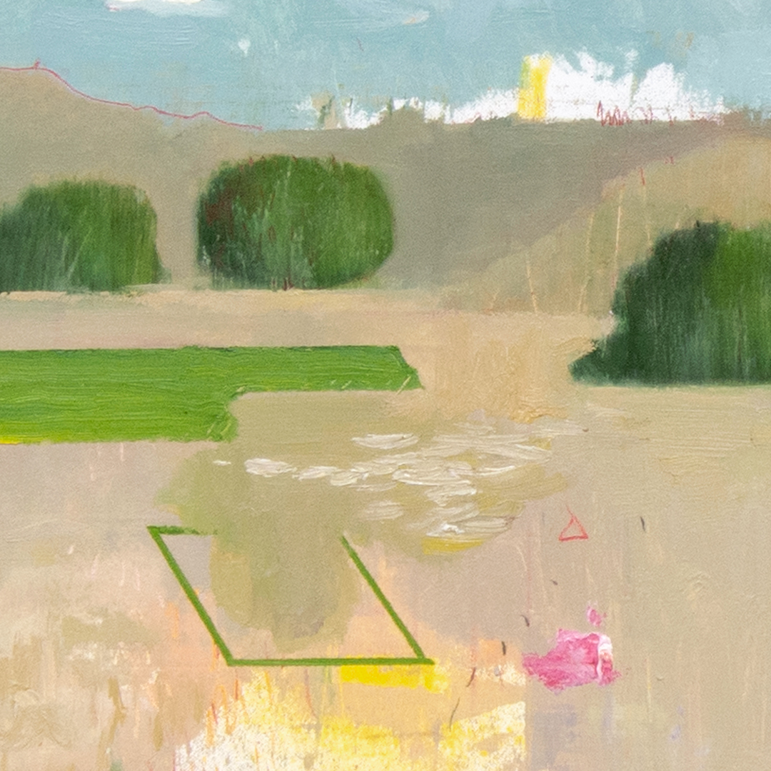 𝙏𝙞𝙧𝙖𝙧 𝙙𝙚 𝙡𝙖 𝙘𝙪𝙚𝙧𝙙𝙖  ‍💫 Programar las publicaciones con minutos aleatorios pero siempre impares, pequeños placeres de la vida ¿Son las 12:03? 🖼️ 35x27 óleo, spray y lápices de colores sobre lienzo