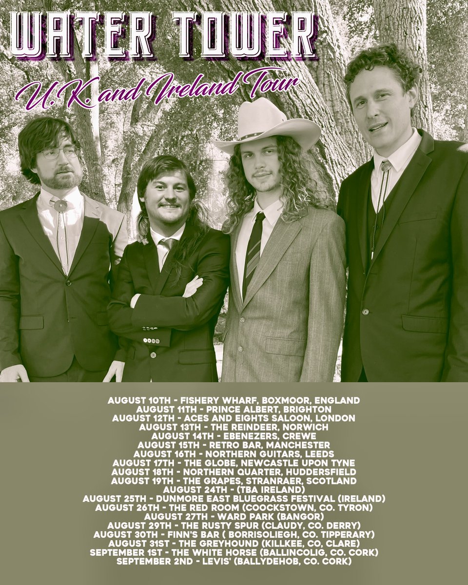 Westport Bluegrass (@westportfab) on Twitter photo The Electric Cave pRODUCTION AND <a href="/WestportFAB/">Westport Bluegrass</a> are delighted to announce yet another tour of fantastic American west coast Old-Time band #Watertower.
August & September will be a big treat for fans of #bluegrass & #oldtimemusic in Ireland - catch them while you can The Electric Cave pRODUCTION AND <a href="/WestportFAB/">Westport Bluegrass</a> are delighted to announce yet another tour of fantastic American west coast Old-Time band #Watertower.
August & September will be a big treat for fans of #bluegrass & #oldtimemusic in Ireland - catch them while you can