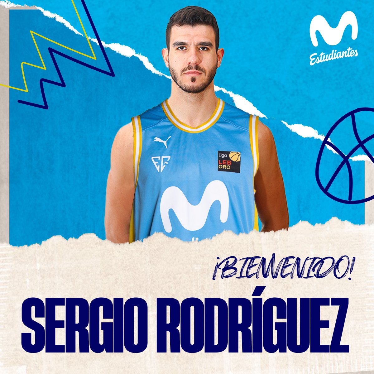 MovistarEstu's tweet photo. OFICIAL ✍️
Sergio Rodríguez (alero, 2,04m, 1993, Santa Cruz de Tenerife) es nuevo jugador de @movistar_es Estudiantes.

¡Bienvenido @sergiorguez93 !

👉 https://t.co/uiKJ8eV2RE

#leboro #movistarestudiantes https://t.co/YSCewHD9j5