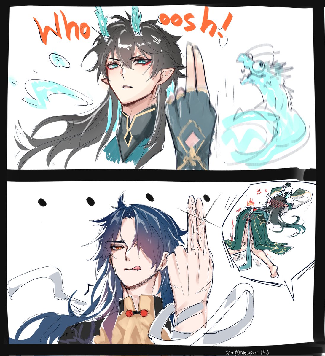 SoftyDaifuku's tweet photo. Copy skill!! 
Wait what? 
#renheng https://t.co/izdQpHzSU6