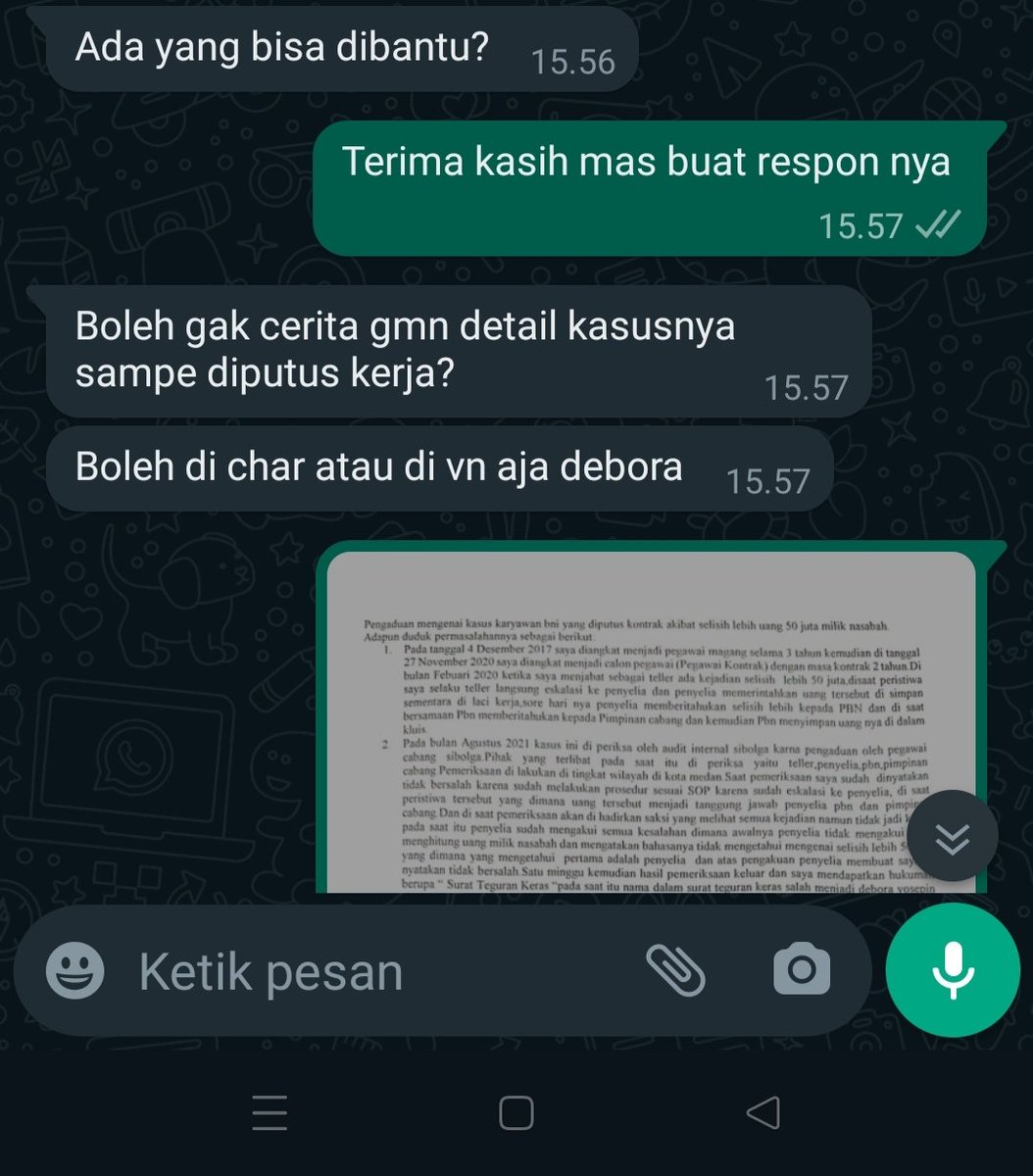 DeboraPas1991's tweet photo. Mengenai case aku yg diputus kontrak kemarin sudah dibantu oleh PH dari tim @SantyManroe dan dibantu juga sama kak @GloryaPasaribu somasi sudah dikirim kan 2 x namun belum ada respon dan sudah direspon oleh tim mas Uya kuya.mohon doanya. https://t.co/s8c63lxtb9