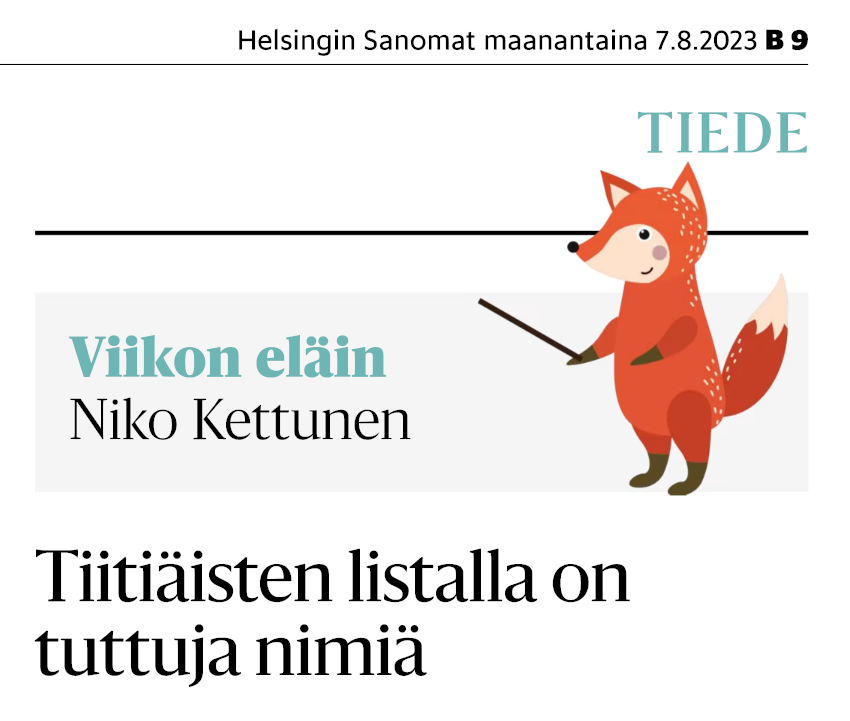 Hymyä huuleen tyypit, vaikka olisi miten eka päivä töissä taas 😀
Kiitos <a href="/jfkettunen/">Niko Kettunen 🦊</a>!