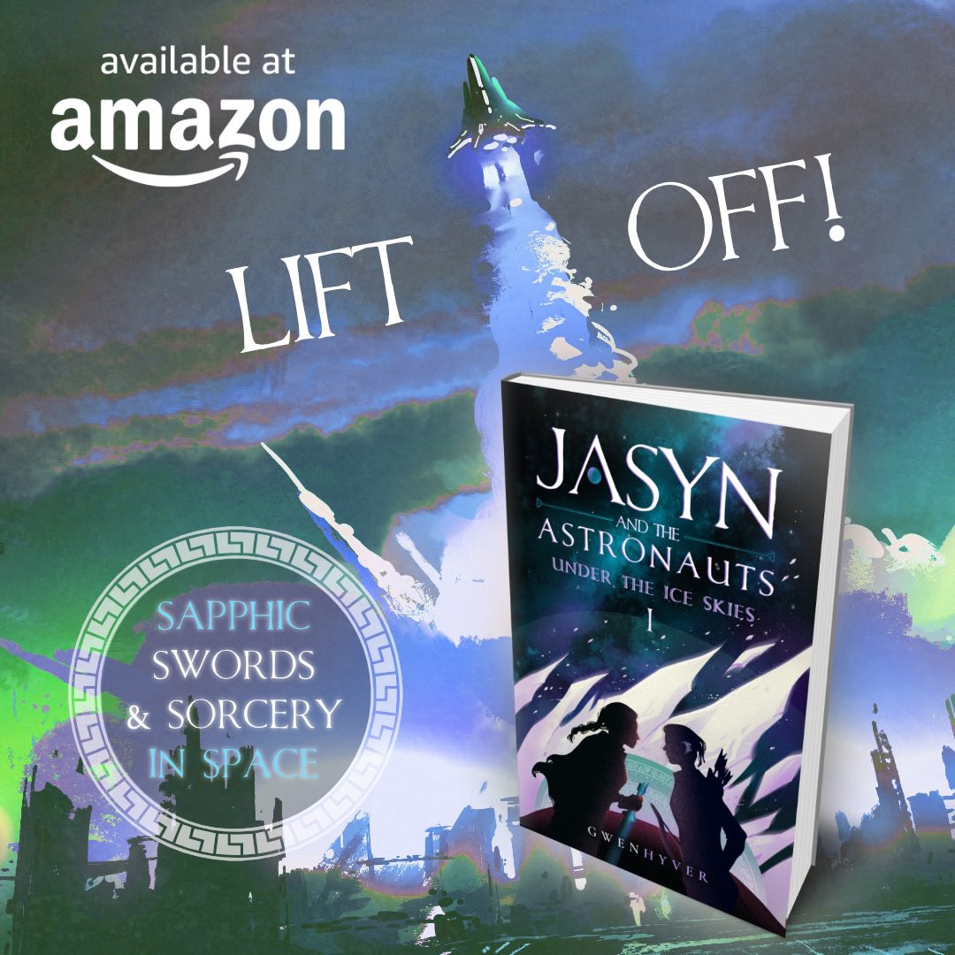 Gwenhyver🏳️🌈 (@gwenhyver) on Twitter photo 🌈⚔️✨And we have LAUNCH!!! 🚀🥳
Jasyn and the Astronauts, a sapphic, swords & sorcery in space reimagining of Ancient Greek myth, is now available in ebook, KU and paperback.
books2read.com/u/bpYGj6
Cover art by the awesome <a href="/AlyssaWinans/">Alyssa Winans</a> 🌈⚔️✨And we have LAUNCH!!! 🚀🥳
Jasyn and the Astronauts, a sapphic, swords & sorcery in space reimagining of Ancient Greek myth, is now available in ebook, KU and paperback.
books2read.com/u/bpYGj6
Cover art by the awesome <a href="/AlyssaWinans/">Alyssa Winans</a>