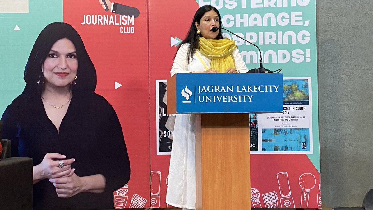 Journalism, literature and the feminist path to storytelling”. Session with Prof.Sonora Jha ongoing at Faculty of Journalism and Creative Studies , <a href="/jlubhopal/">Jagran Lakecity University (JLU)</a>  <a href="/sonorajha/">sonorajha</a> #journalism