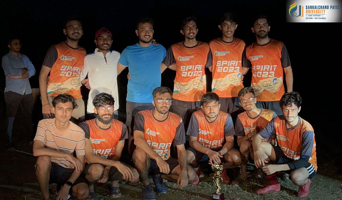 spuvsn's tweet photo. We're thrilled to announce that the extraordinary students of Nootan Medical College from Sankalchand Patel University have shown their sporting prowess once again! In a fierce competition at the North Gujarat Football Tournament, our talented team clinched the 2nd prize! https://t.co/B0zNodQAOu