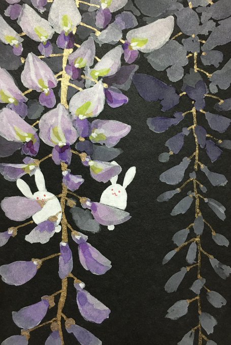 「purple flower wisteria」 illustration images(Latest)