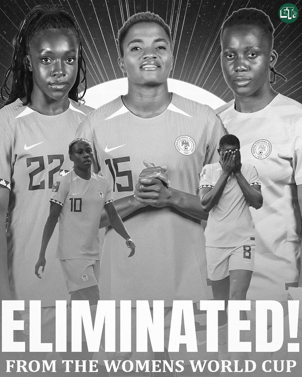 Our journey ends in the Round of 16
Extremely proud of this group of players.

#ENGNGA #FIFAWWC        #SuperFalcons #NGA        #EaglesTracker 🦅