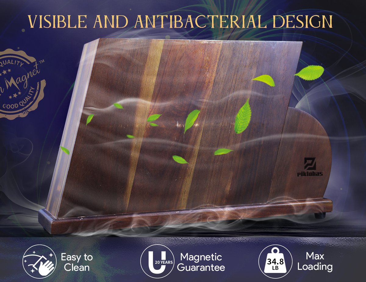 Piklohas's tweet image. Say goodbye to dull knives! ✂️💥 Piklohas magnetic knife set stays sharp and makes food preparation a breeze. 🔪🍅 Don&apos;t settle for less. #SharpPick  #kitchendesign  #Piklohas #Cooking