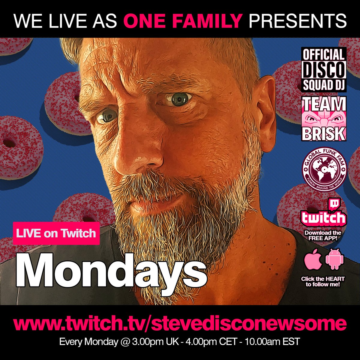 stevediscoOFC's tweet photo. BRING FOOD!!! 
https://t.co/A4NaZrH3Xm

3pm UK | 10am EST | other time zones available :) https://t.co/rEYDOvm1pJ