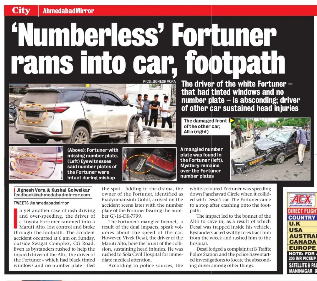 JigneshMIRROR's tweet photo. @ahmedabadmirror @AhmedabadPolice  @AhdTraffic https://t.co/q5sH1fQuco
