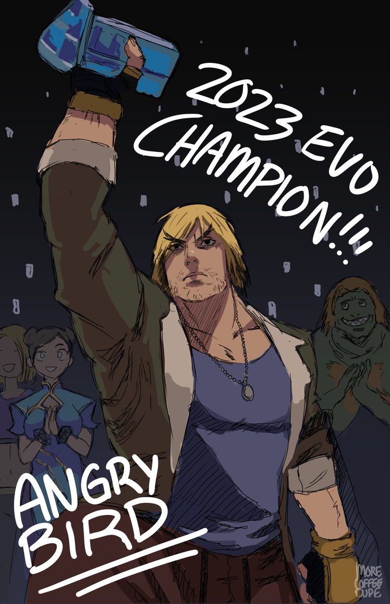 morecoffeedude's tweet photo. CONGRATULATION TO EVO CHAMPION ANGRYBIRD!!!🏆✊
#streetfighter6  #KEN #ケン https://t.co/d1Azda3HHV